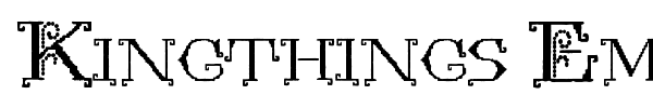 Kingthings Embroidery font preview